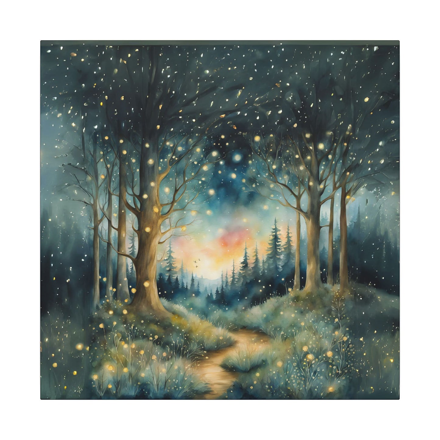 Matte Wall Canvas - Whimsical Forest