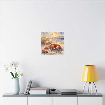 Matte Wall Canvas - Crabbin - The Great Outdoors Collection
