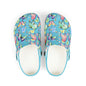 Kid's Foam Clogs - Butterflies - Light Blue