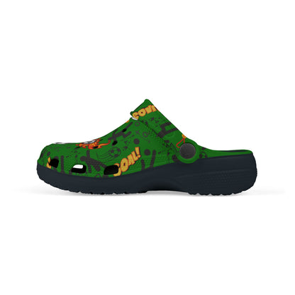 Kid's Foam Clogs - Soccer - True Green