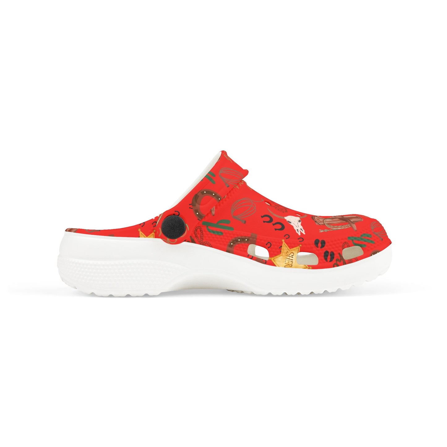 Kid's Foam Clogs - Cowboy - Red Hot