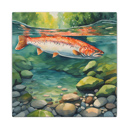 Matte Wall Canvas - Salmon - The Great Outdoors Collection