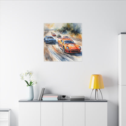 Matte Wall Canvas - Race Day - Wheels & Wings Collection