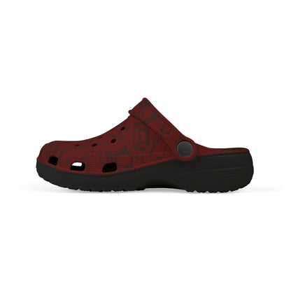 Kid's Foam Clogs - Drums - Maroon