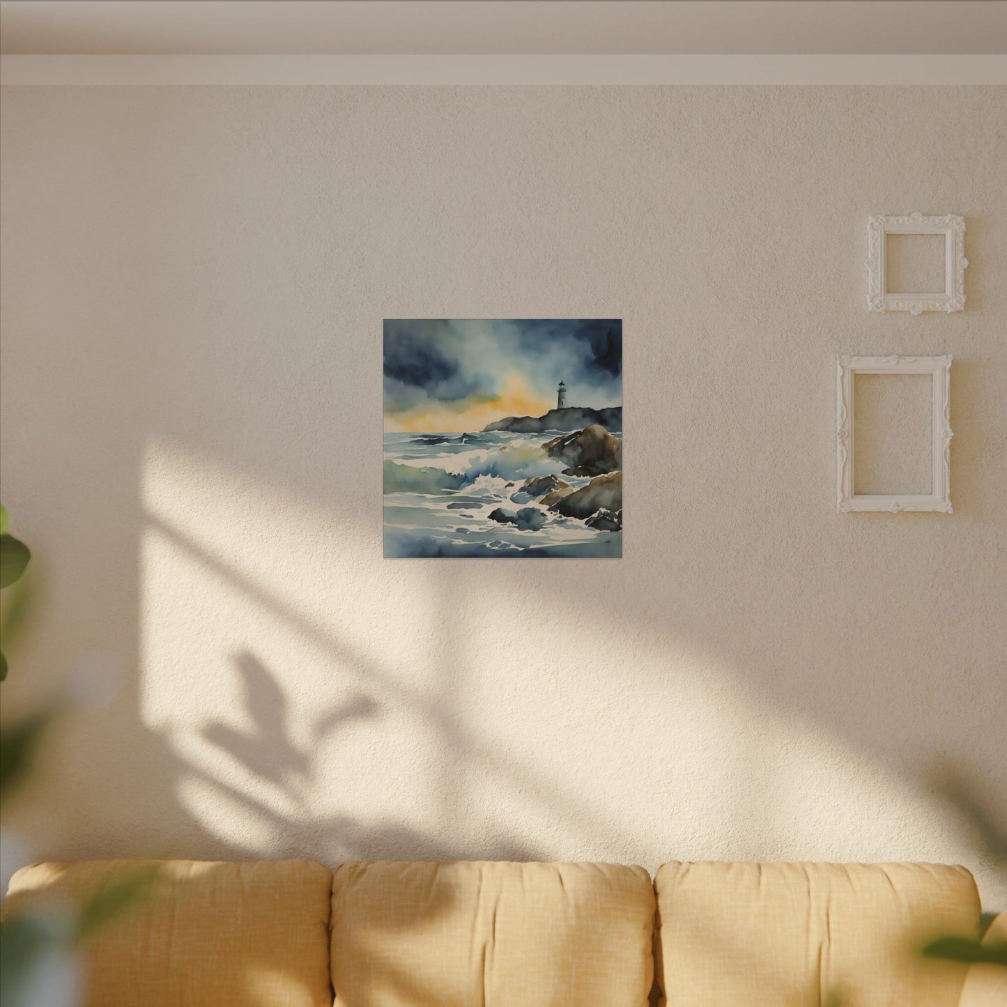 Matte Wall Canvas - Lighthouse - Neptune's Nursery Collection