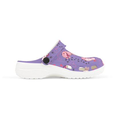 Kid's Foam Clogs - Axolotl - Lavender