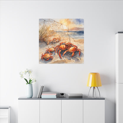 Matte Wall Canvas - Crabbin - The Great Outdoors Collection