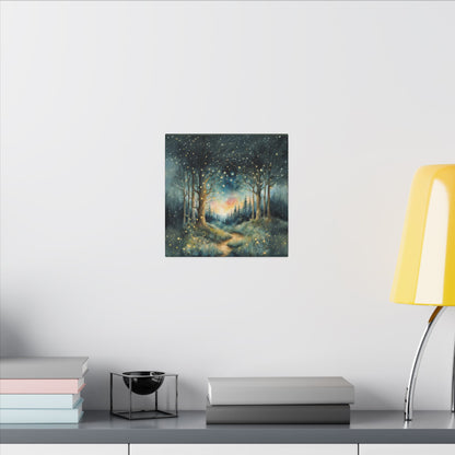 Matte Wall Canvas - Whimsical Forest