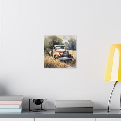 Matte Wall Canvas - Good Old Truck - Wheels & Wings Collection