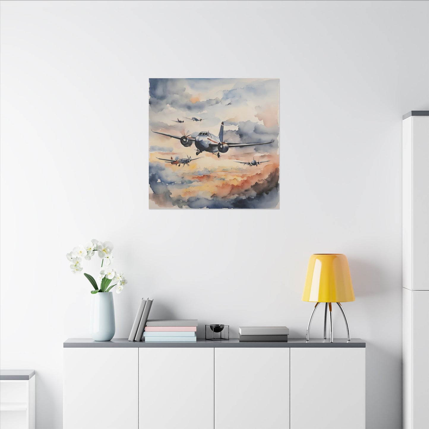 Matte Wall Canvas - Wings of Aviation - Wheels & Wings Collection