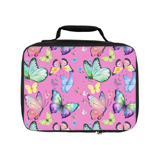 Lunch Bag - Butterflies - Bubblegum