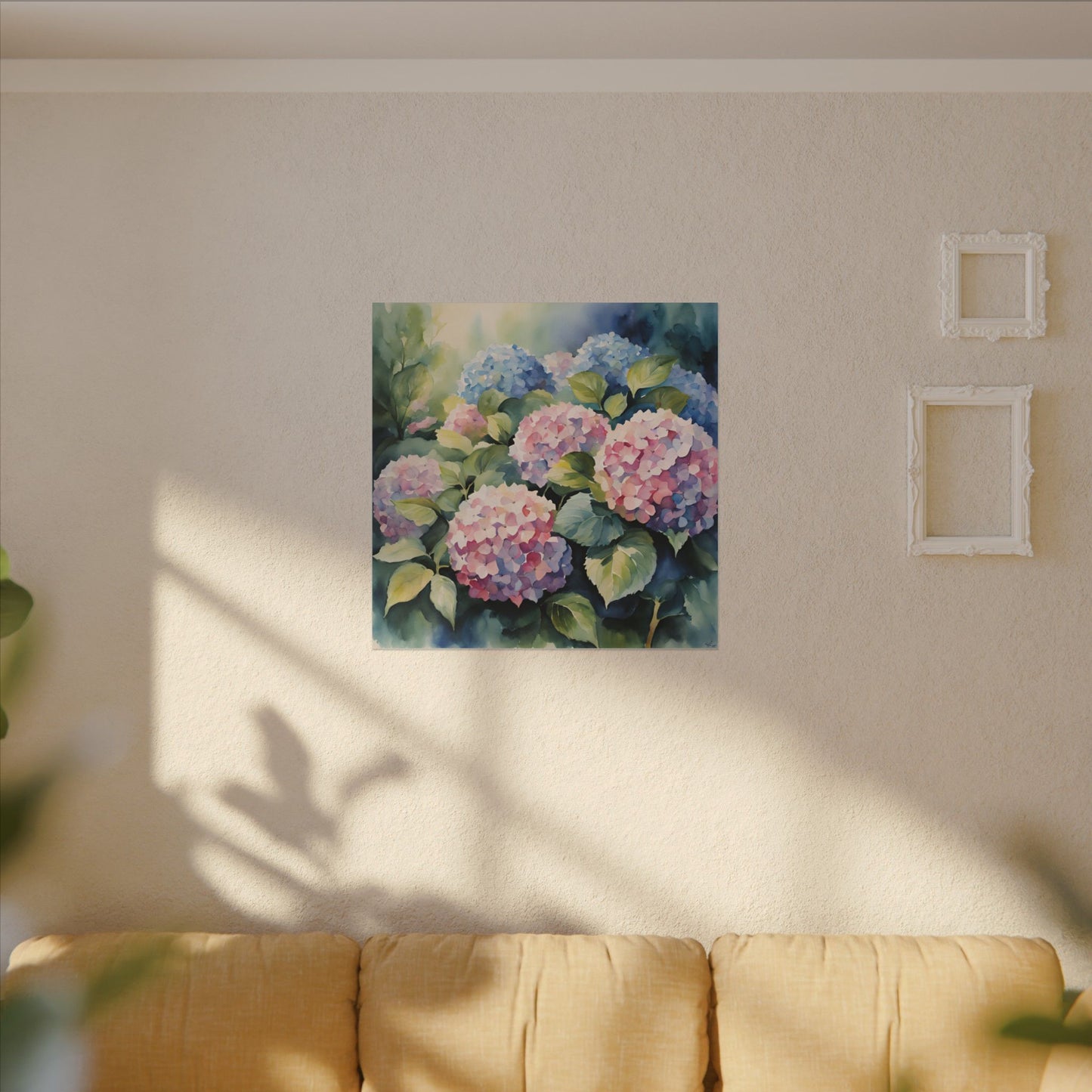 Matte Wall Canvas - Hydrangea - Bloom and Grow Collection