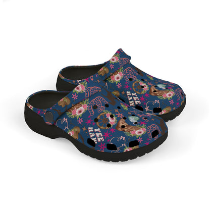 Kid's Foam Clogs - Cowgirl - Denim