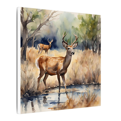 Matte Wall Canvas - Deer - The Great Outdoors Collection