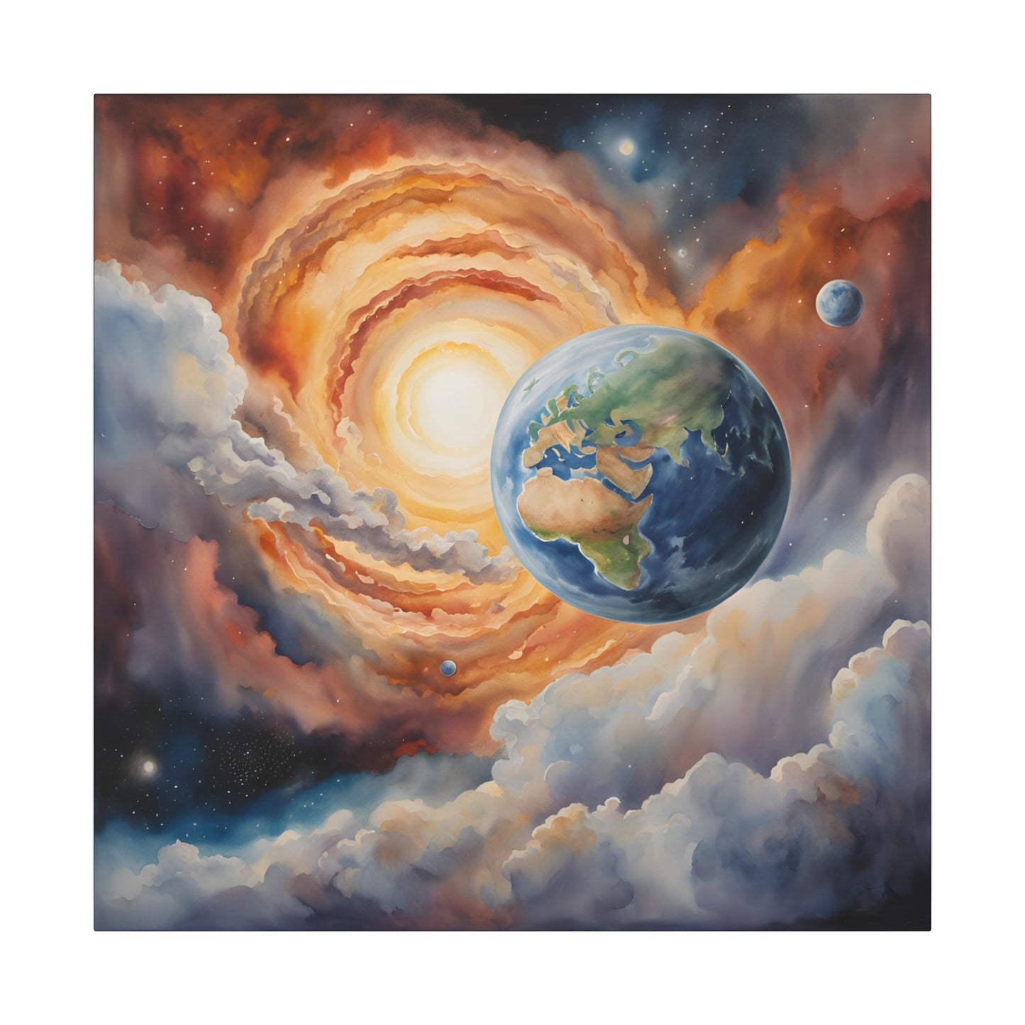 Matte Wall Canvas - Planet Earth - Beyond the Stars Collection