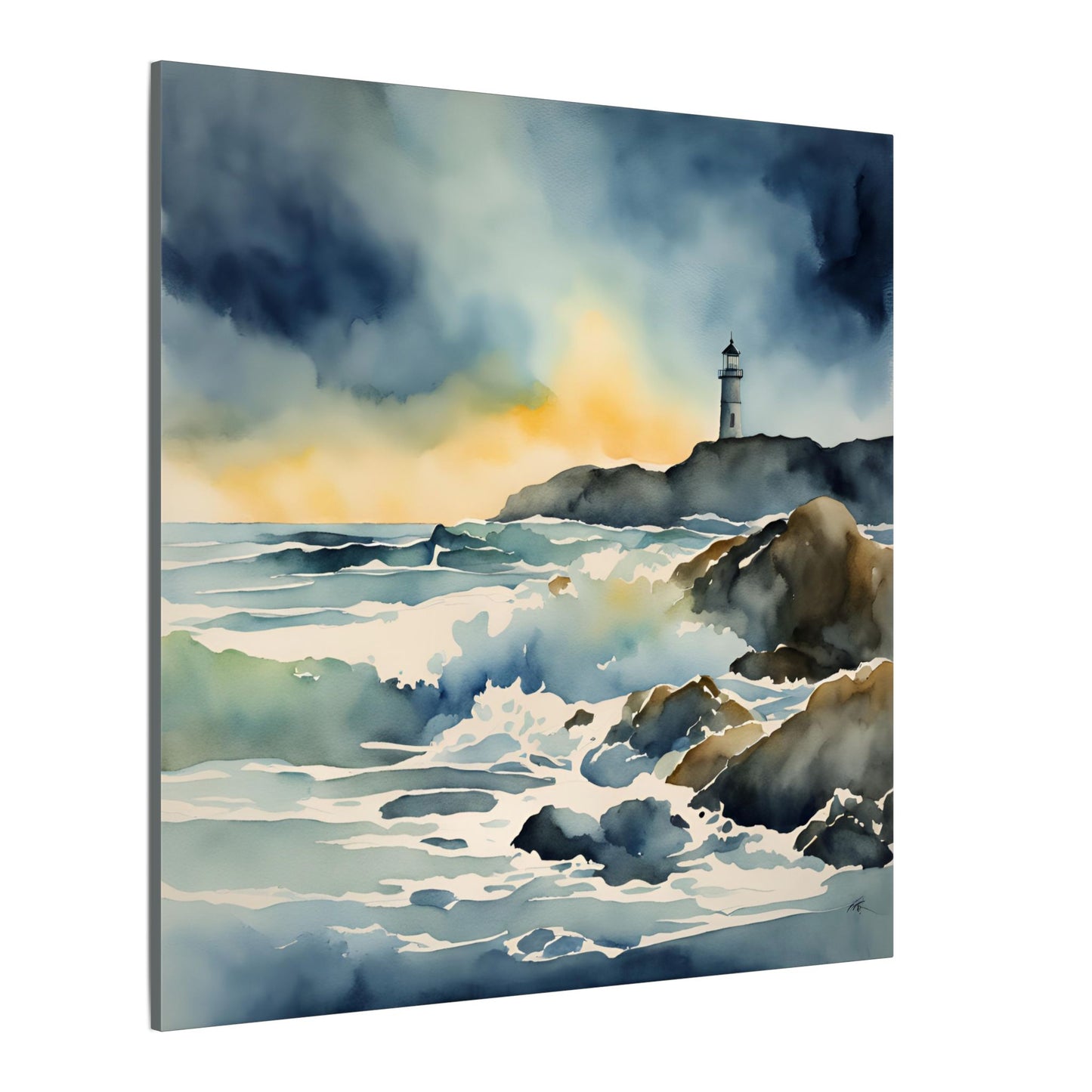 Matte Wall Canvas - Lighthouse - Neptune's Nursery Collection