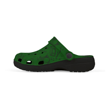 Kid's Foam Clogs - Drums - Forest