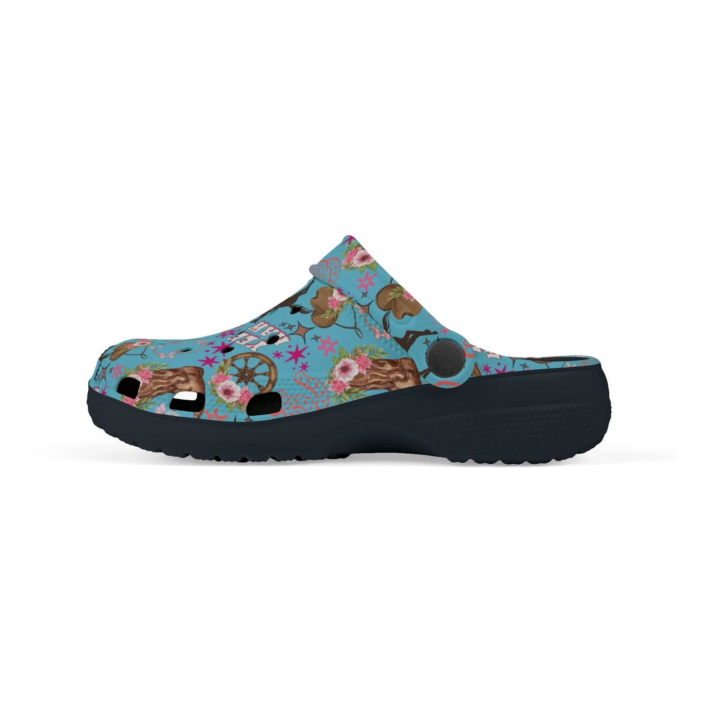 Kid's Foam Clogs - Cowgirl - Light Blue