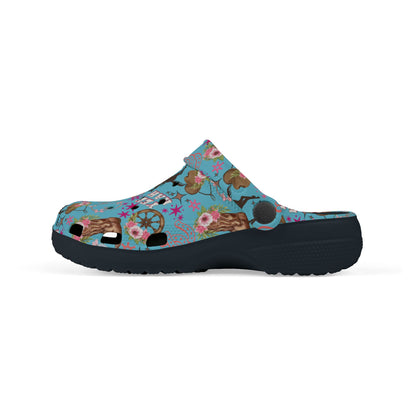 Kid's Foam Clogs - Cowgirl - Light Blue