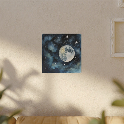 Matte Wall Canvas - Moon - Beyond the Stars Collection