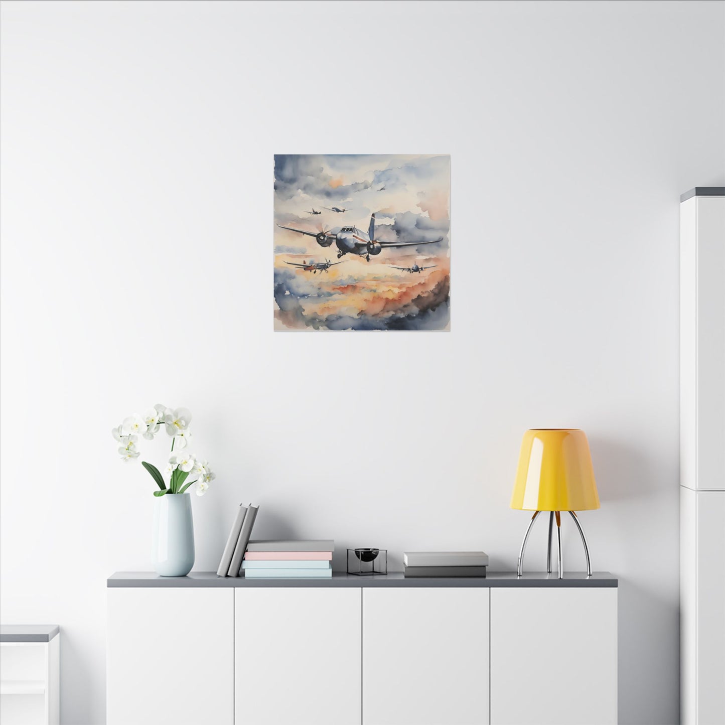 Matte Wall Canvas - Wings of Aviation - Wheels & Wings Collection