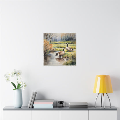 Matte Wall Canvas - Geese - The Great Outdoors Collection