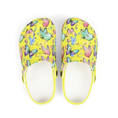 Kid's Foam Clogs - Butterflies - Butter