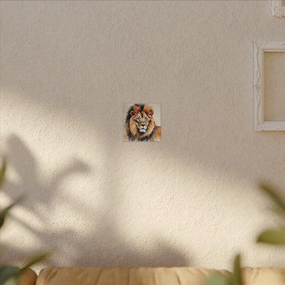 Matte Wall Canvas - Lion's Mane - African Safari Collection