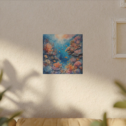 Matte Wall Canvas - Reef Life - Neptune's Nursery Collection