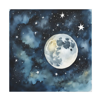 Matte Wall Canvas - Moon - Beyond the Stars Collection