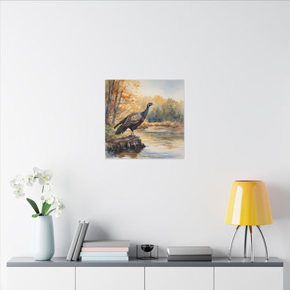 Matte Wall Canvas - Wild Turkey - The Great Outdoors Collection