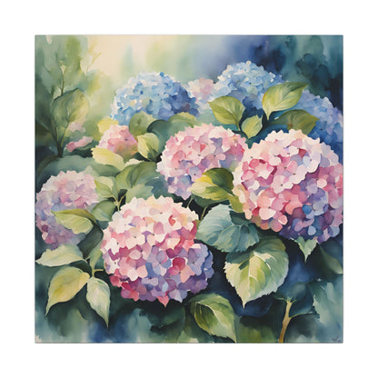 Matte Wall Canvas - Hydrangea - Bloom and Grow Collection
