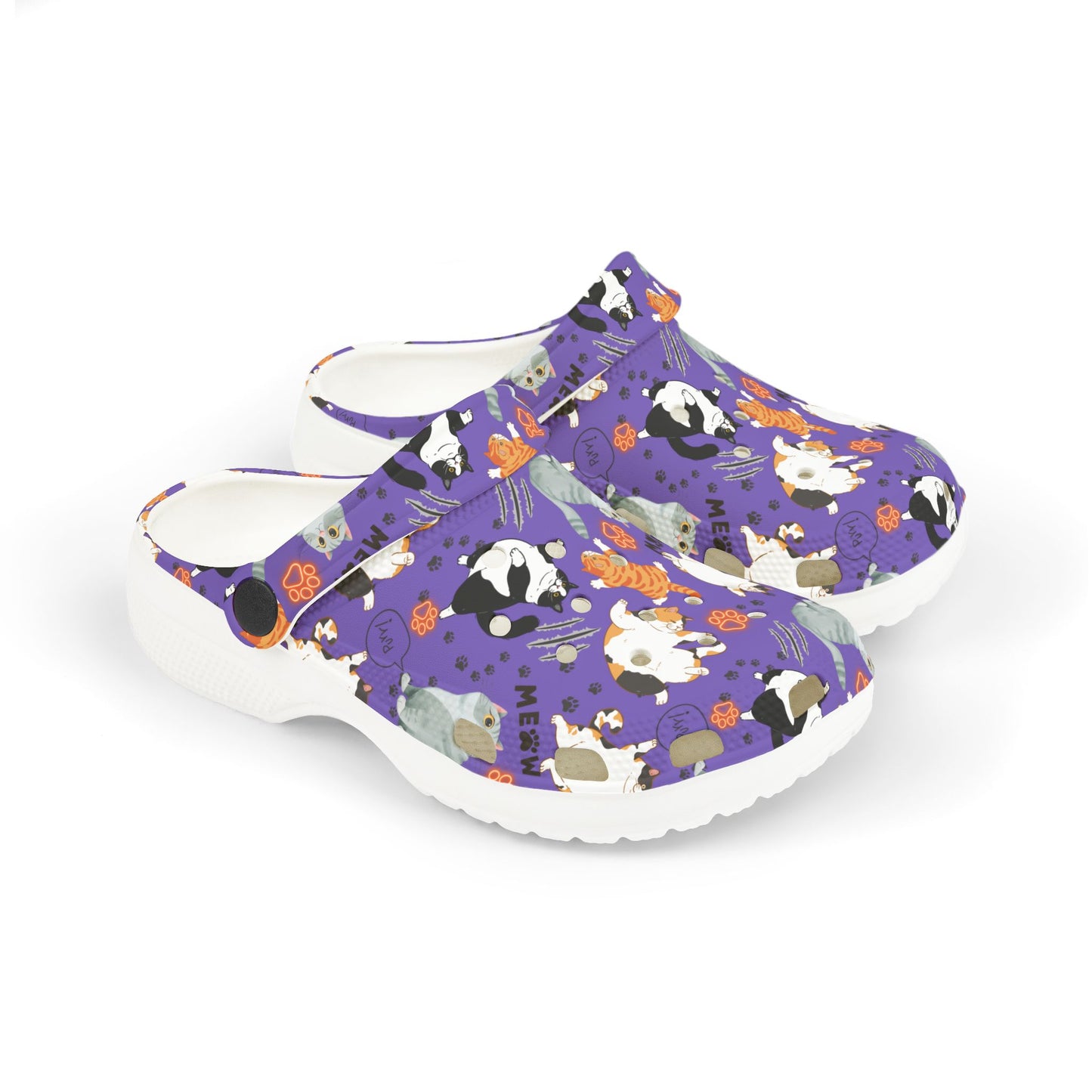 Kid's Foam Clogs - Fat Cat - Periwinkle