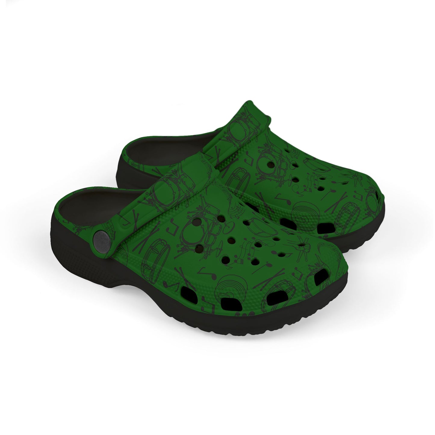 Kid's Foam Clogs - Drums - Forest