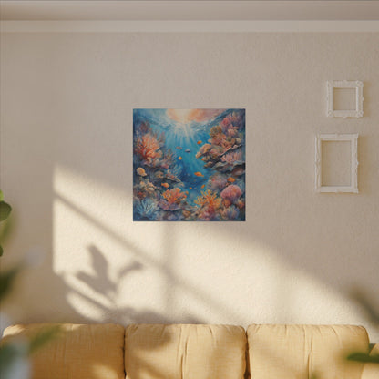 Matte Wall Canvas - Reef Life - Neptune's Nursery Collection