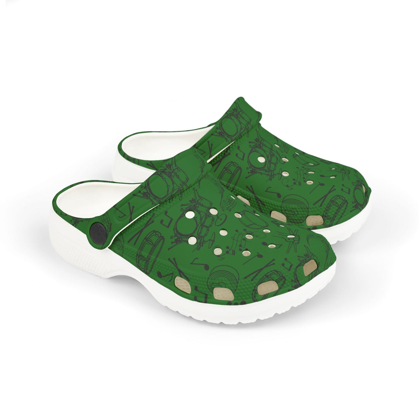 Kid's Foam Clogs - Drums - Forest