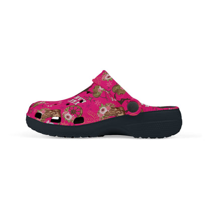 Kid's Foam Clogs - Cowgirl - Hot Pink