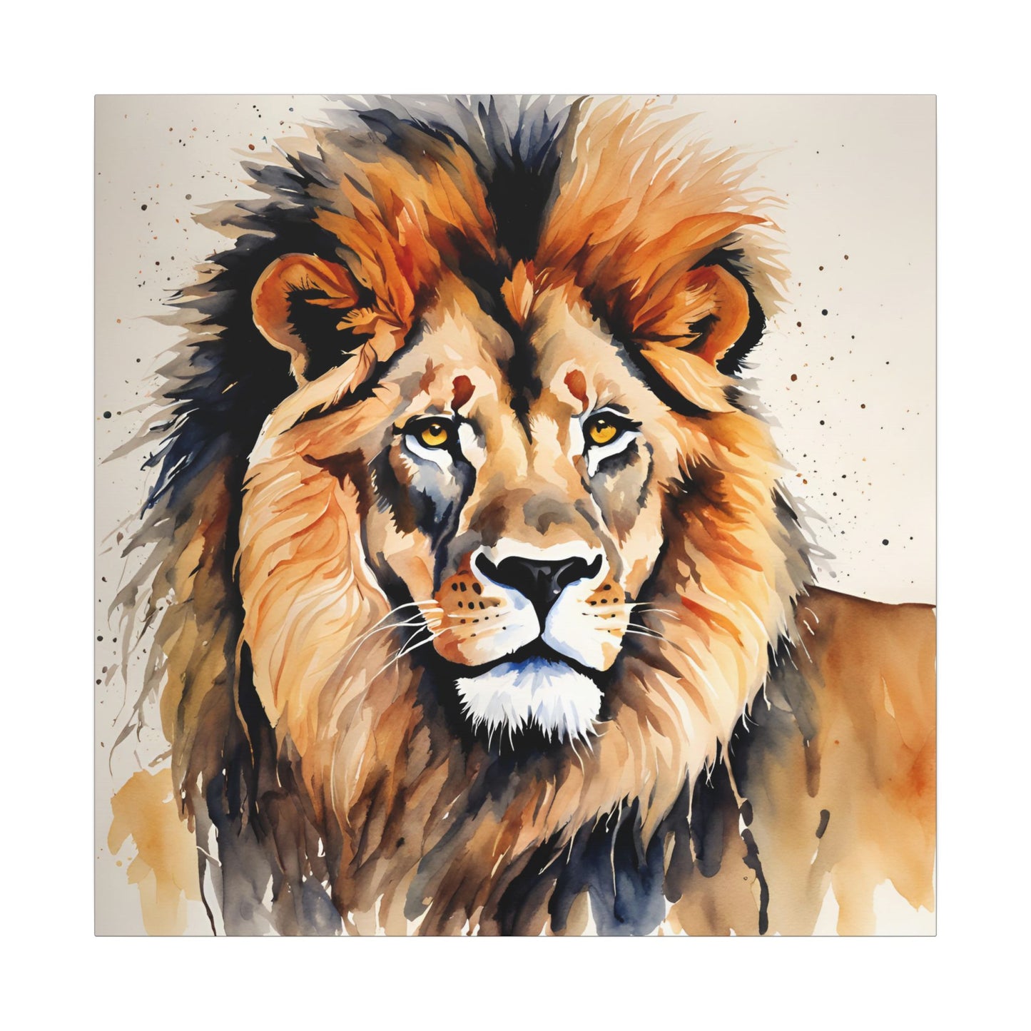 Matte Wall Canvas - Lion's Mane - African Safari Collection