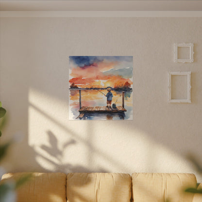Matte Wall Canvas - Fishing - The Great Outdoors Collection