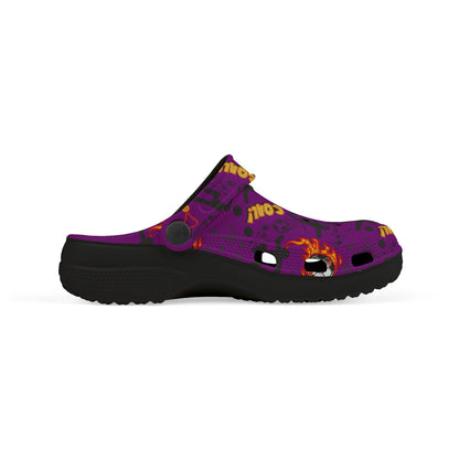Kid's Foam Clogs - Soccer - Purple