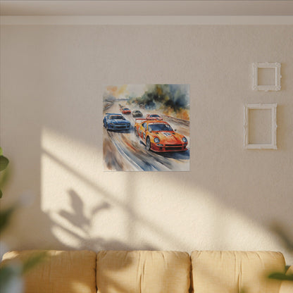 Matte Wall Canvas - Race Day - Wheels & Wings Collection