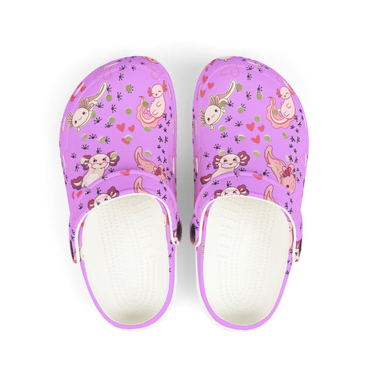 Kid's Foam Clogs - Axolotl - Lilac