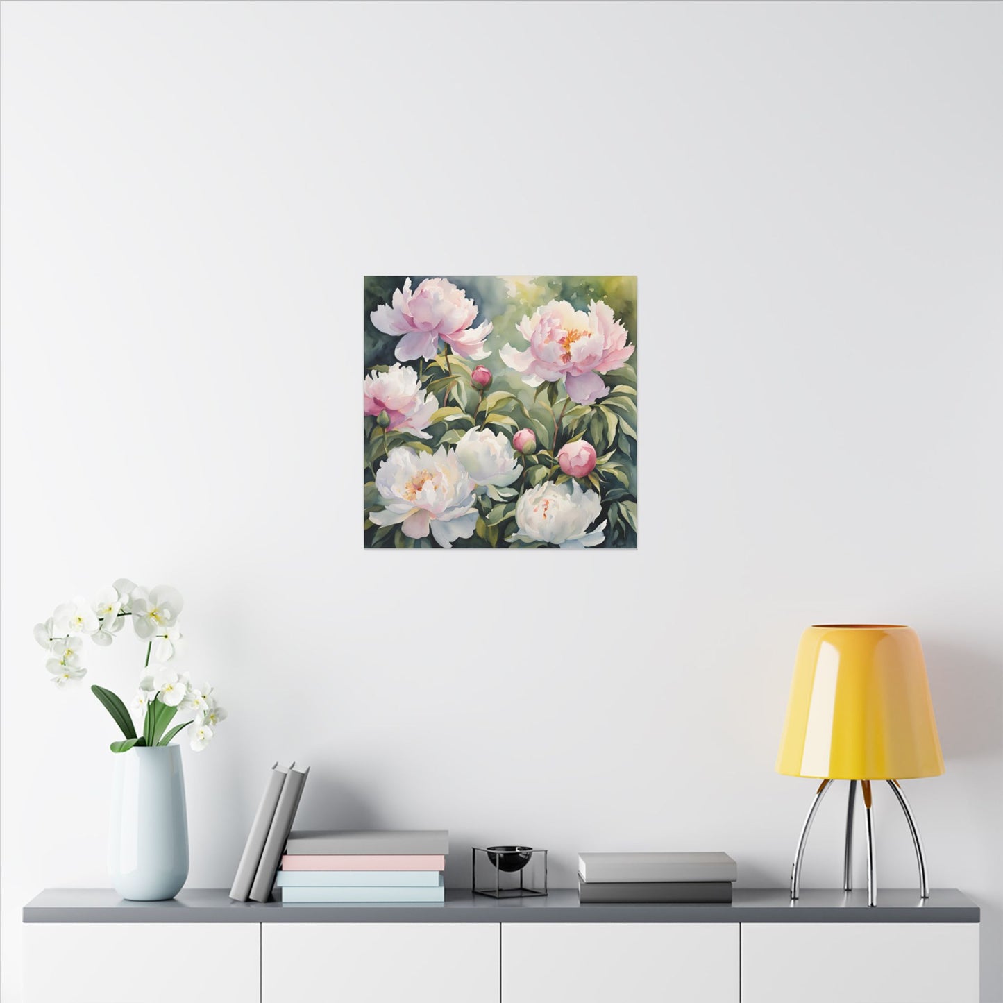 Matte Wall Canvas - Peony - Bloom and Grow Collection