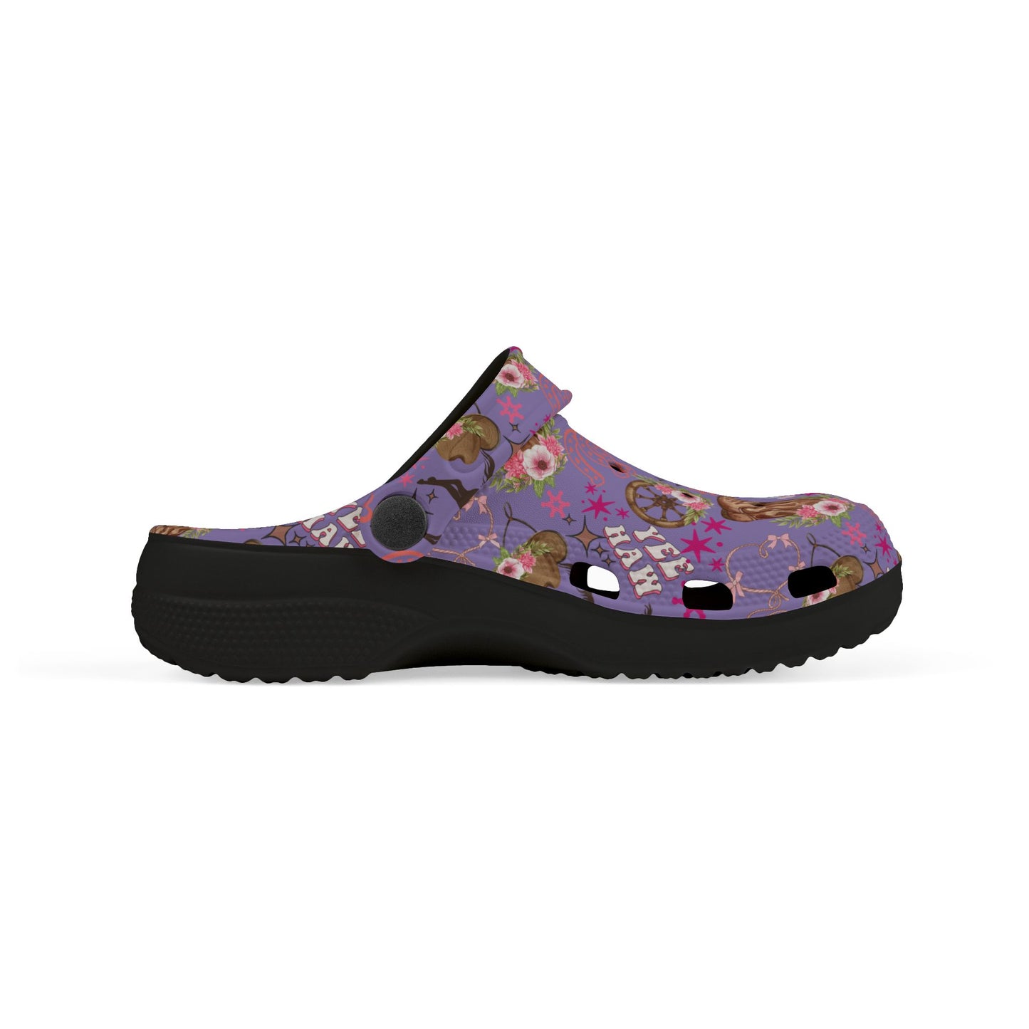 Kid's Foam Clogs - Cowgirl - Lavender