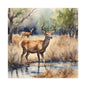 Matte Wall Canvas - Deer - The Great Outdoors Collection