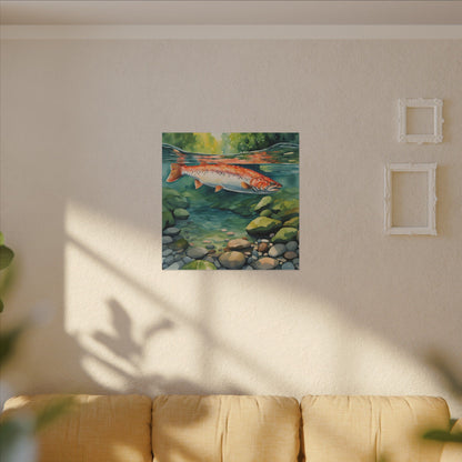 Matte Wall Canvas - Salmon - The Great Outdoors Collection