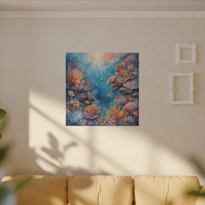 Matte Wall Canvas - Reef Life - Neptune's Nursery Collection