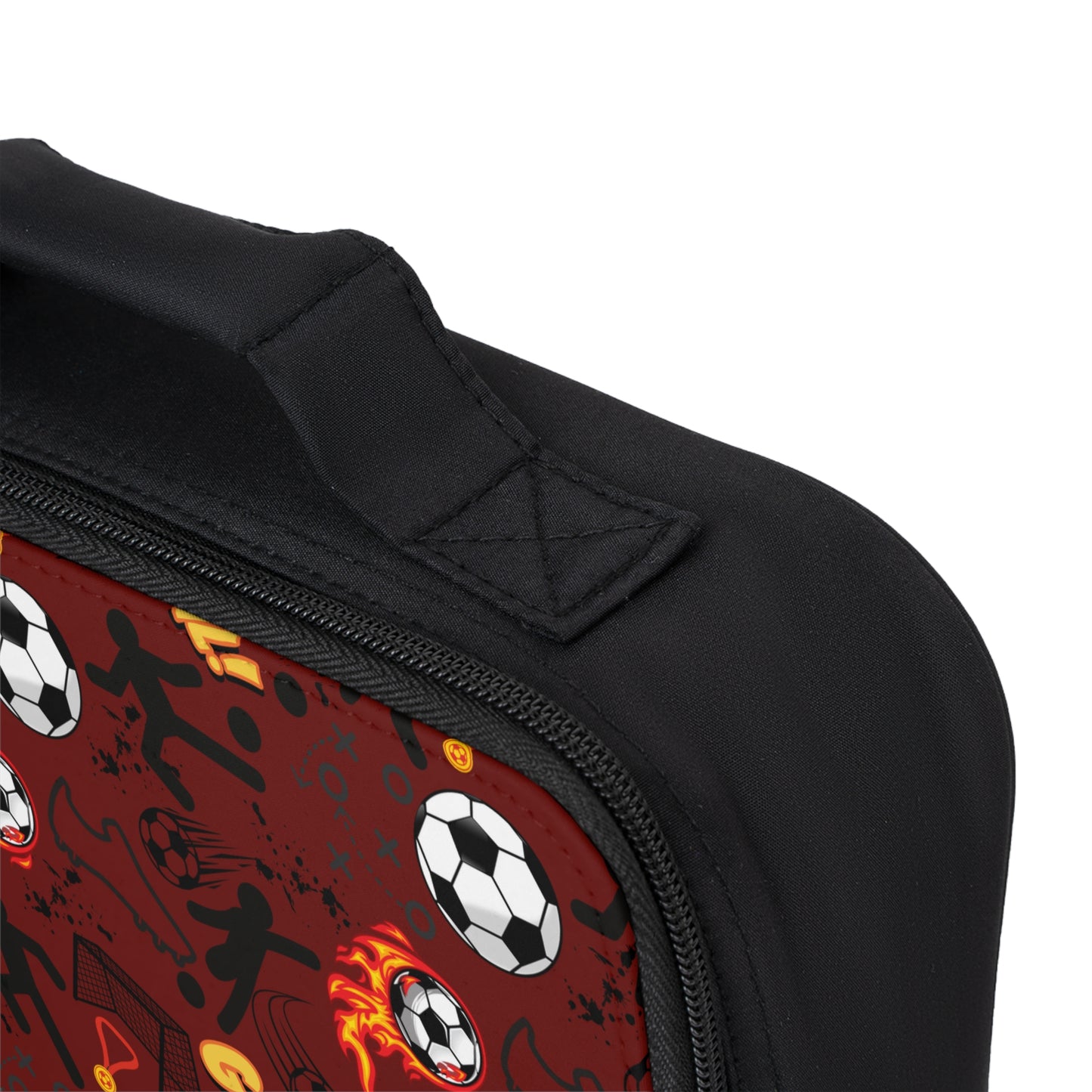 Lunch Bag - Soccer - Maroon