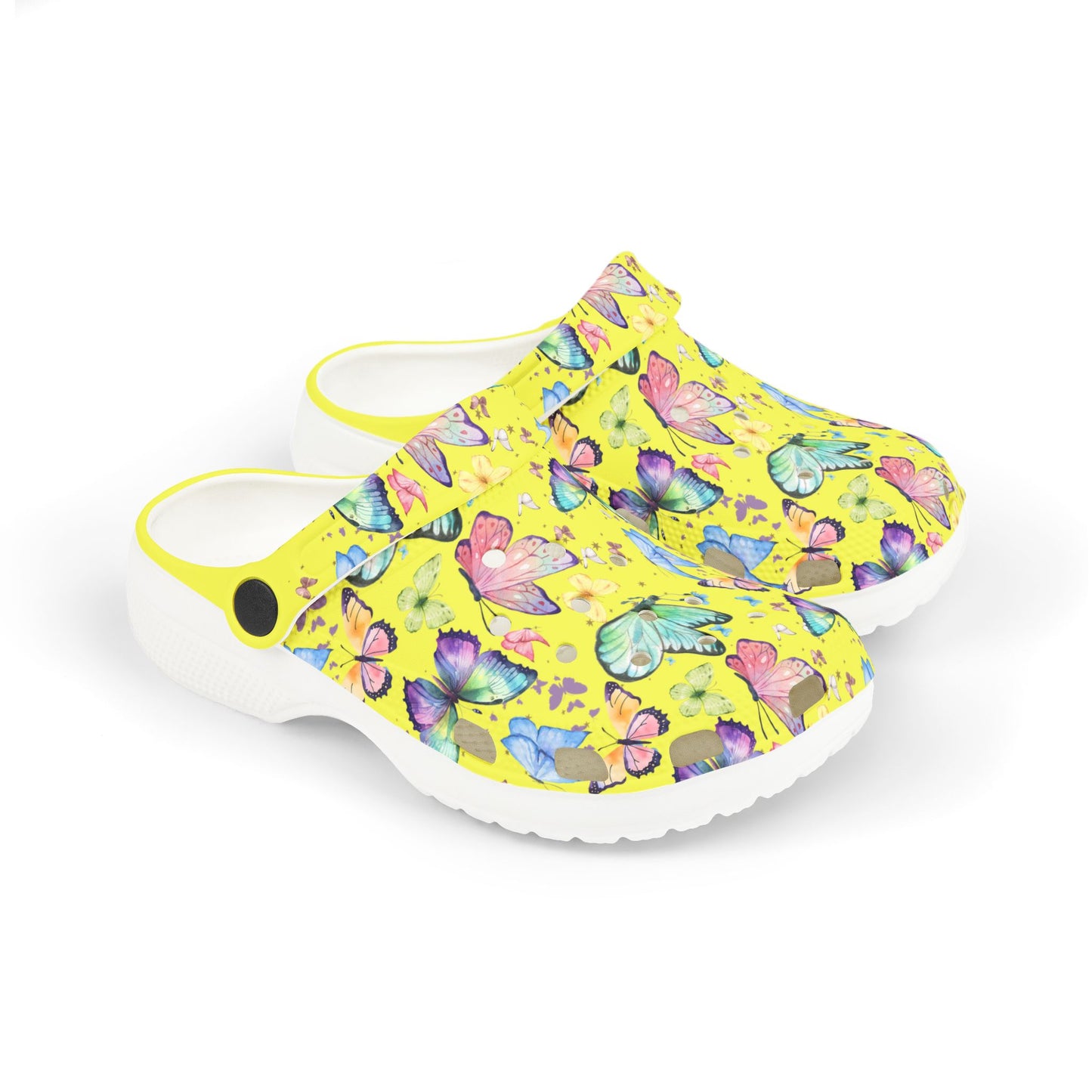 Kid's Foam Clogs - Butterflies - Butter