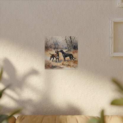 Matte Wall Canvas - Hounds - The Great Outdoors Collection
